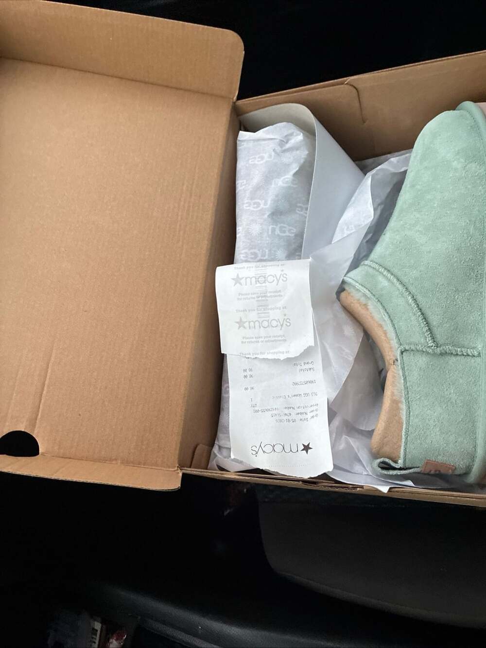 UGG Tasman Slippers Green Suede
